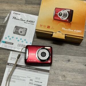 Canon PowerShot A480 Red Digital Camera